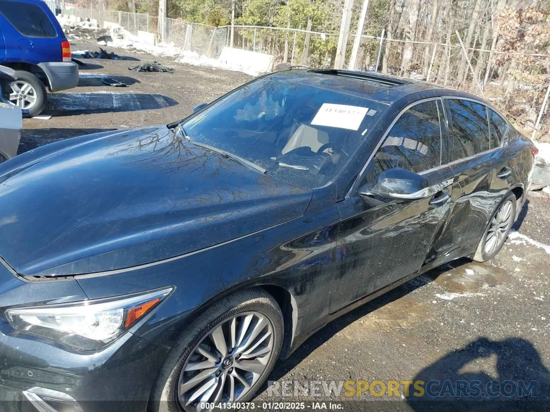 6 fotografías del automóvil dañado JN1EV7BR2MM755244 INFINITI Q50 2021