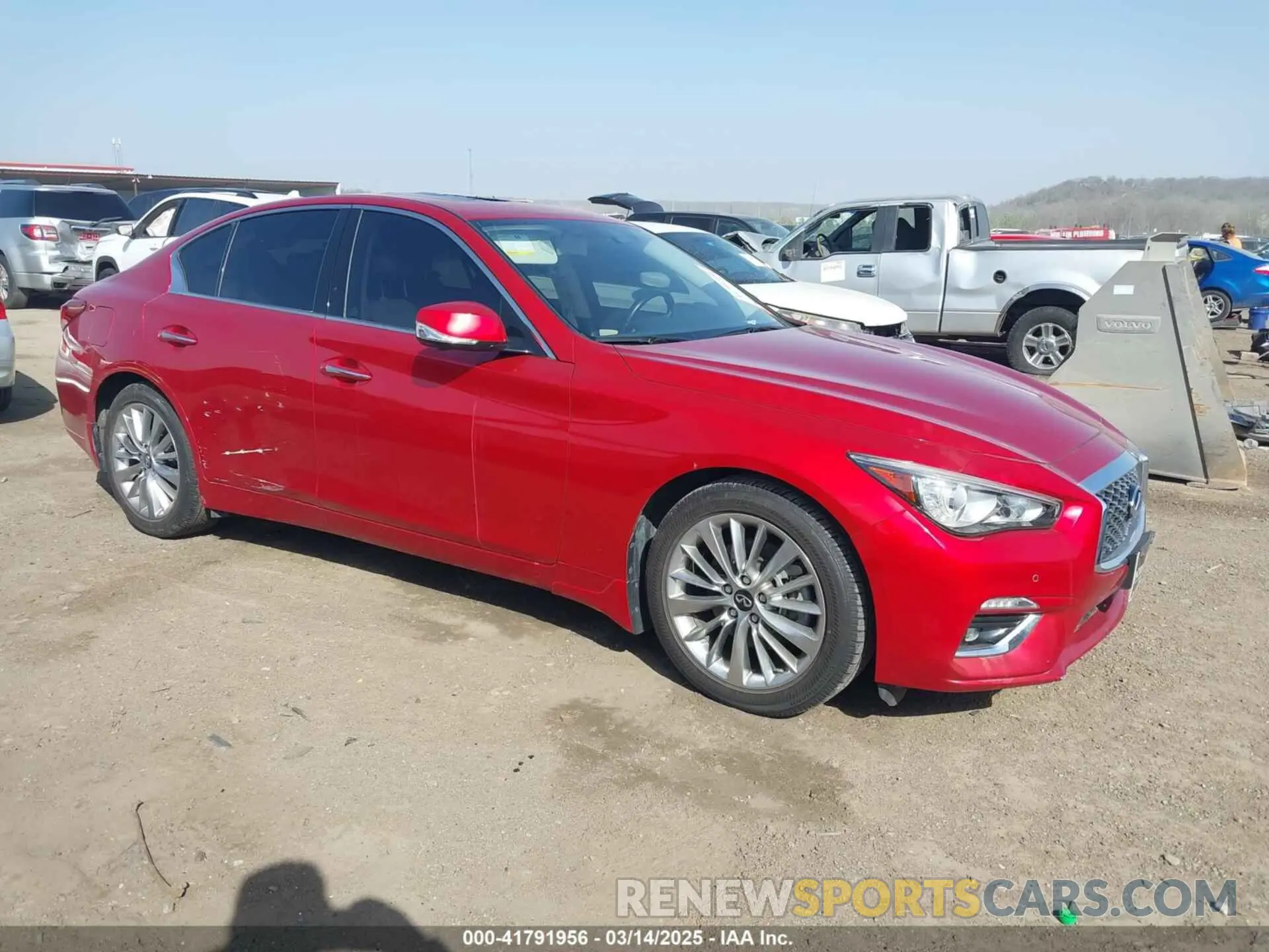 1 fotografías del automóvil dañado JN1EV7BR3MM750909 INFINITI Q50 2021