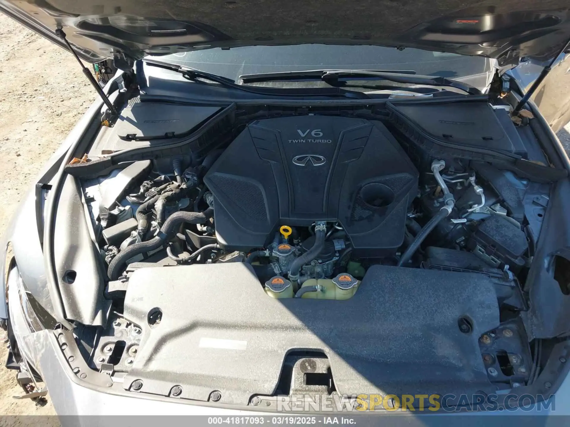 10 fotografías del automóvil dañado JN1EV7BR5MM751785 INFINITI Q50 2021