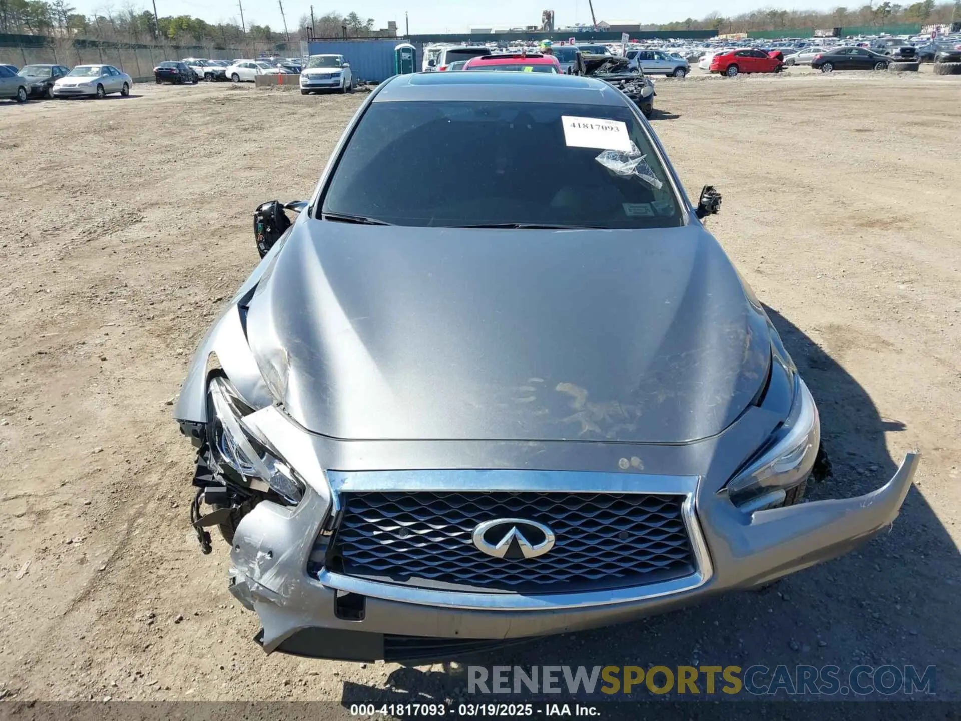 12 fotografías del automóvil dañado JN1EV7BR5MM751785 INFINITI Q50 2021
