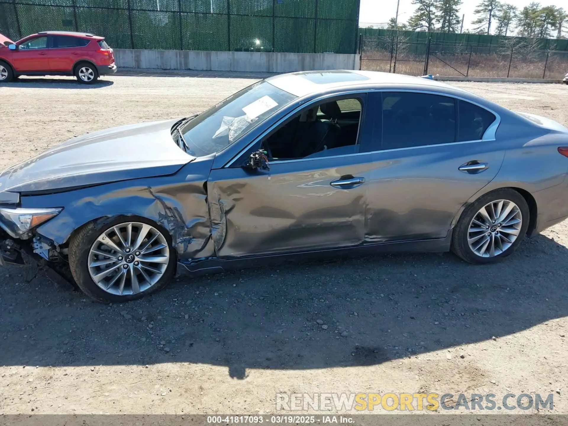 14 fotografías del automóvil dañado JN1EV7BR5MM751785 INFINITI Q50 2021