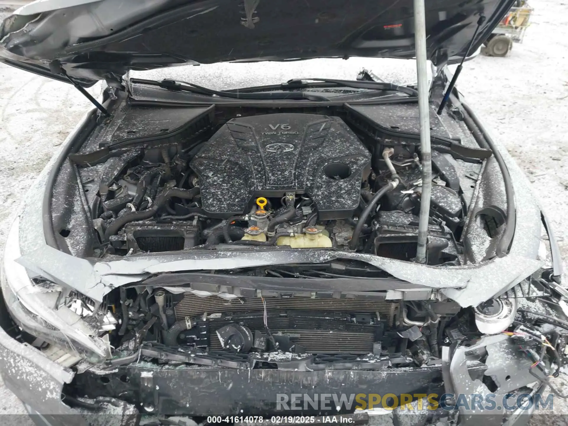 10 fotografías del automóvil dañado JN1EV7BR6MM751536 INFINITI Q50 2021