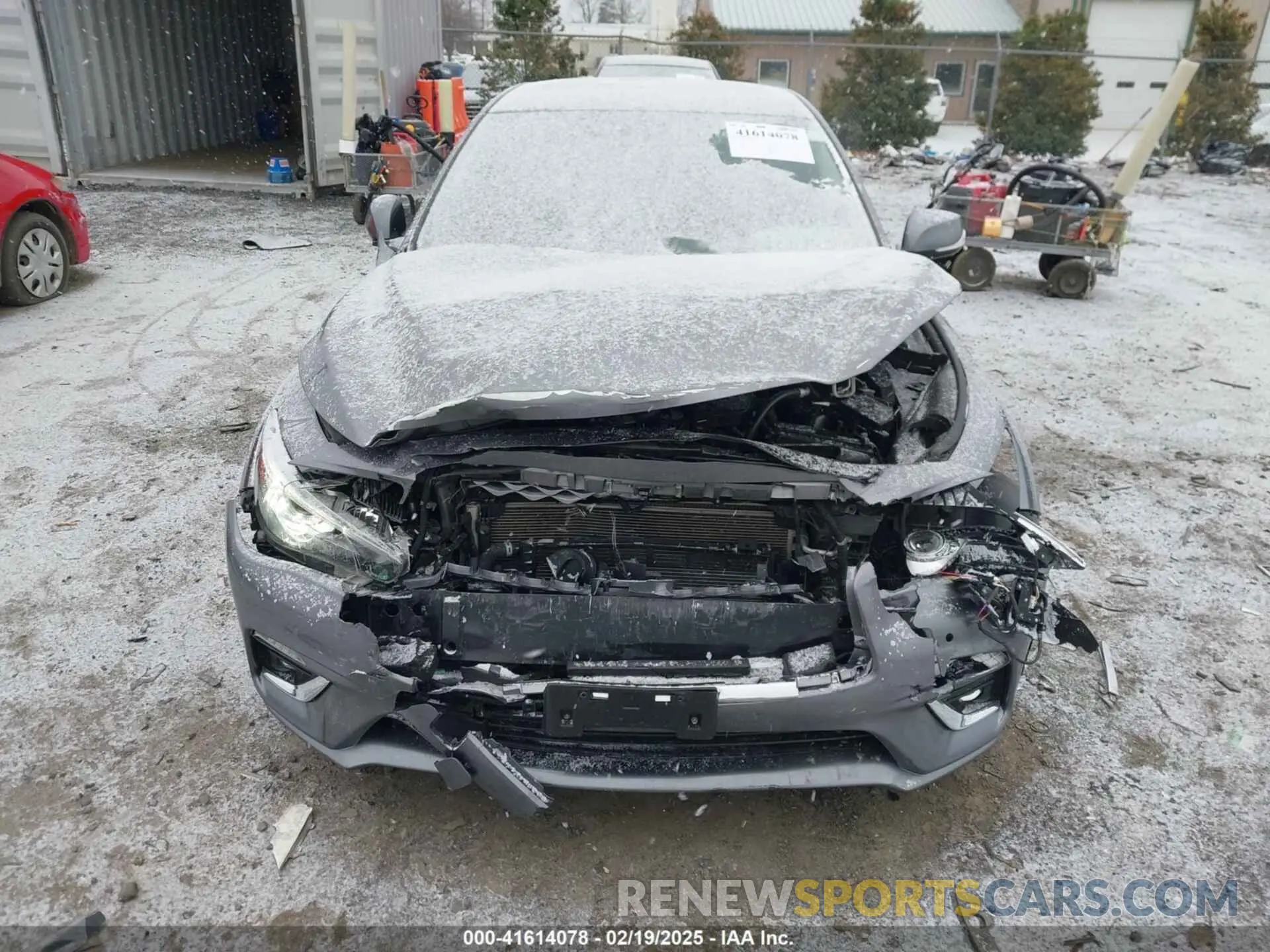 12 fotografías del automóvil dañado JN1EV7BR6MM751536 INFINITI Q50 2021