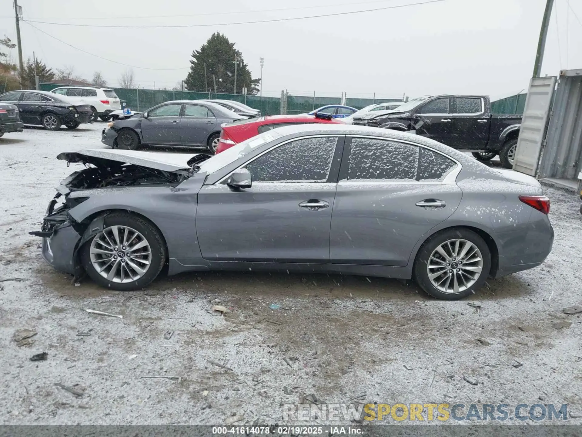14 fotografías del automóvil dañado JN1EV7BR6MM751536 INFINITI Q50 2021