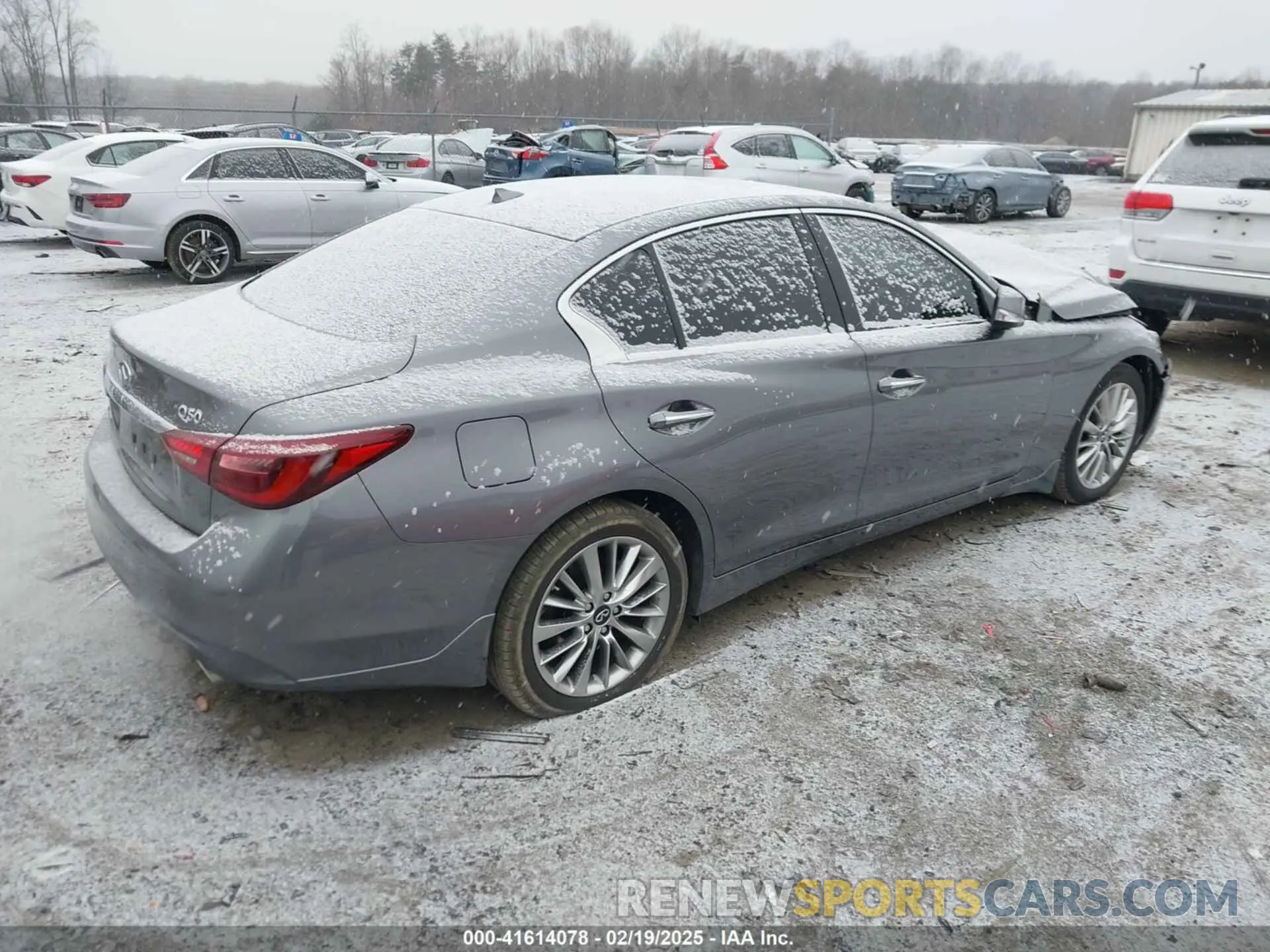 4 fotografías del automóvil dañado JN1EV7BR6MM751536 INFINITI Q50 2021