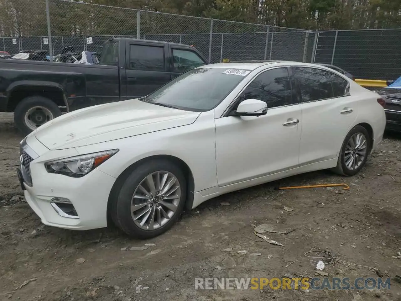 1 fotografías del automóvil dañado JN1EV7BR6MM752279 INFINITI Q50 2021