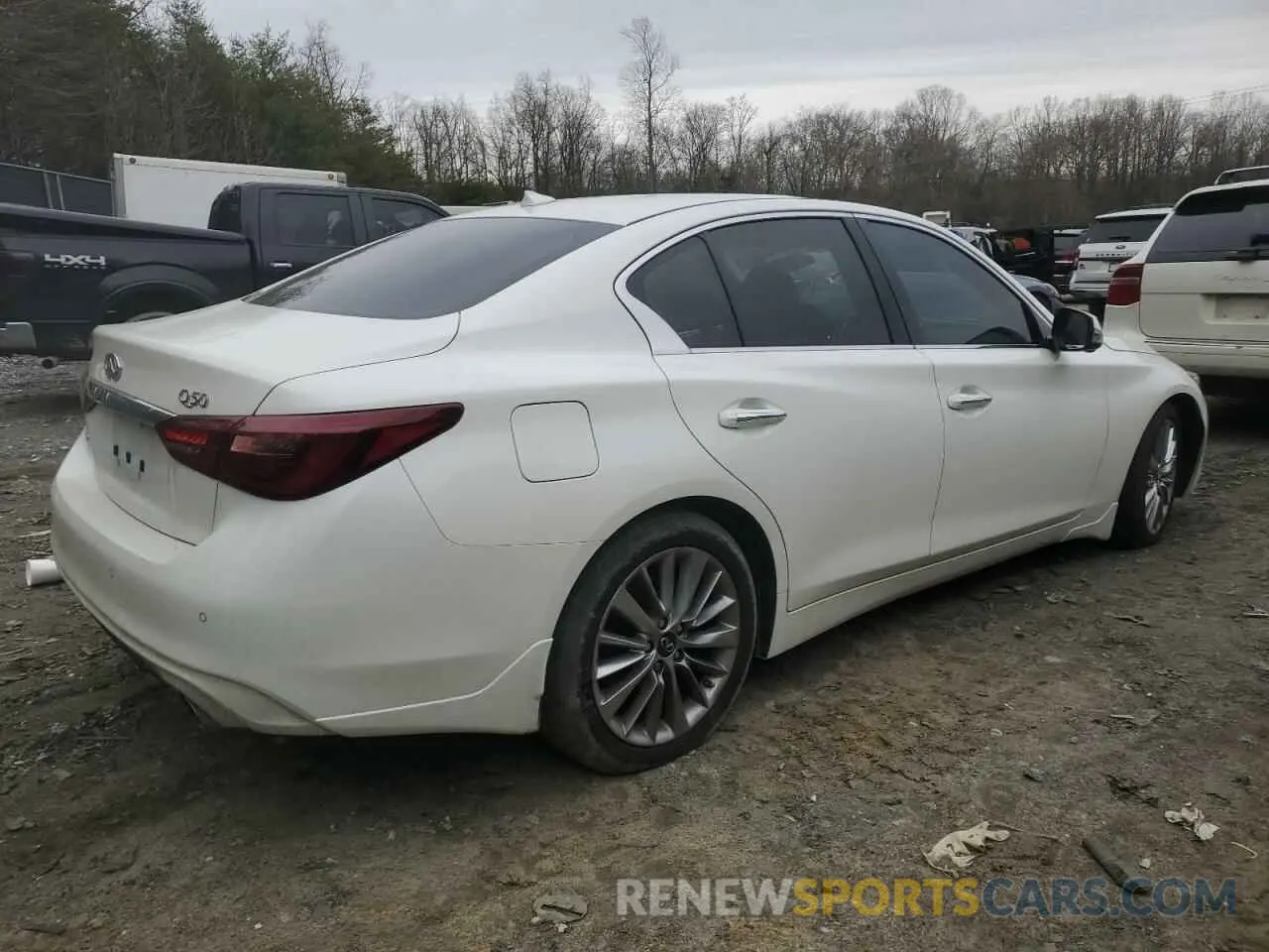 3 fotografías del automóvil dañado JN1EV7BR6MM752279 INFINITI Q50 2021