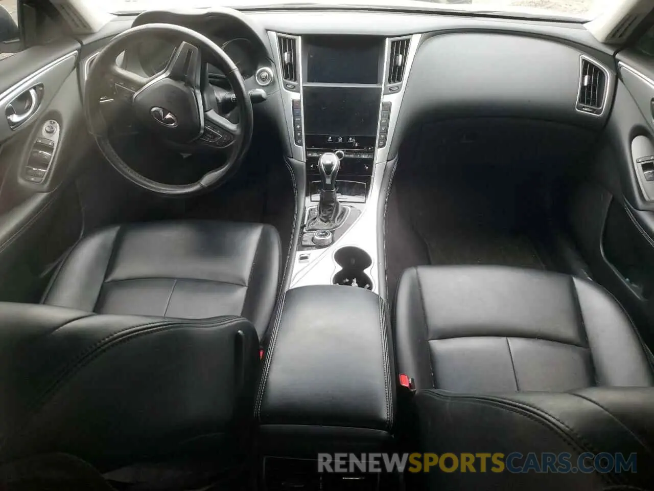 8 fotografías del automóvil dañado JN1EV7BR6MM752279 INFINITI Q50 2021