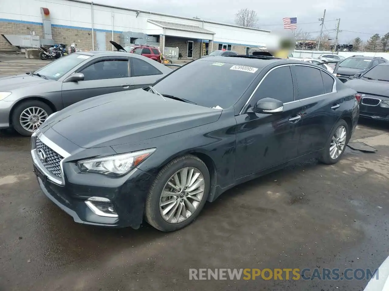 1 fotografías del automóvil dañado JN1EV7BR6MM752637 INFINITI Q50 2021