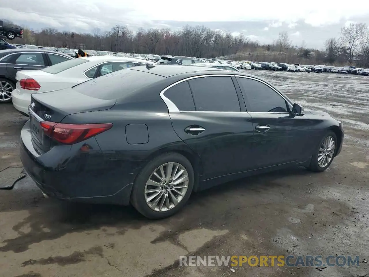 3 fotografías del automóvil dañado JN1EV7BR6MM752637 INFINITI Q50 2021