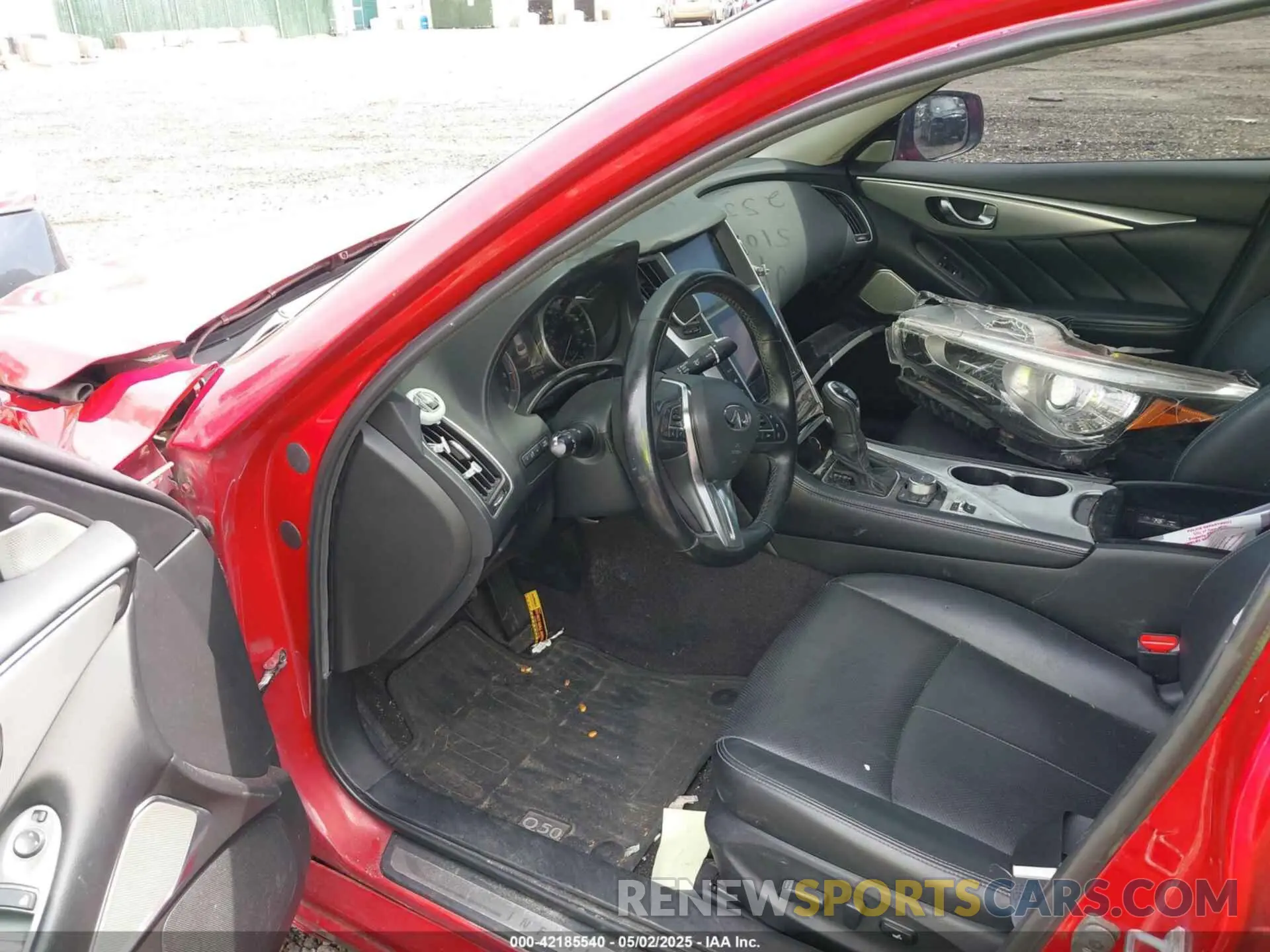 5 fotografías del automóvil dañado JN1EV7BR8MM750534 INFINITI Q50 2021
