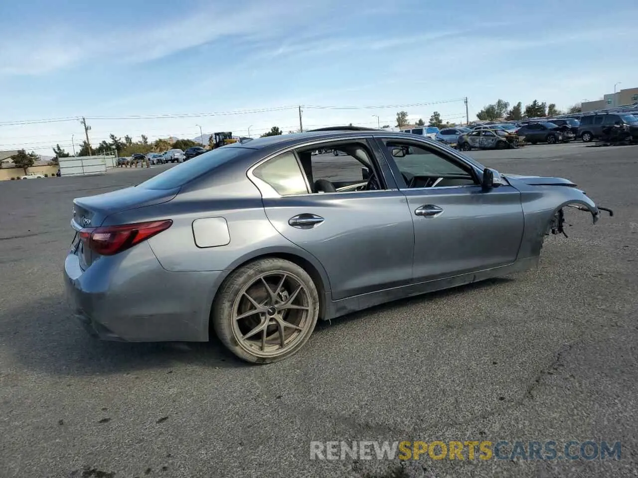 3 fotografías del automóvil dañado JN1EV7BR9MM753149 INFINITI Q50 2021