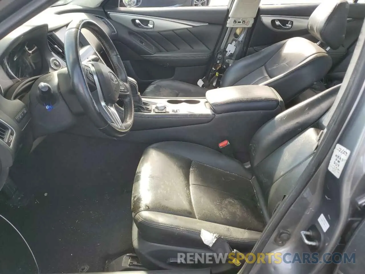 7 fotografías del automóvil dañado JN1EV7BR9MM753149 INFINITI Q50 2021