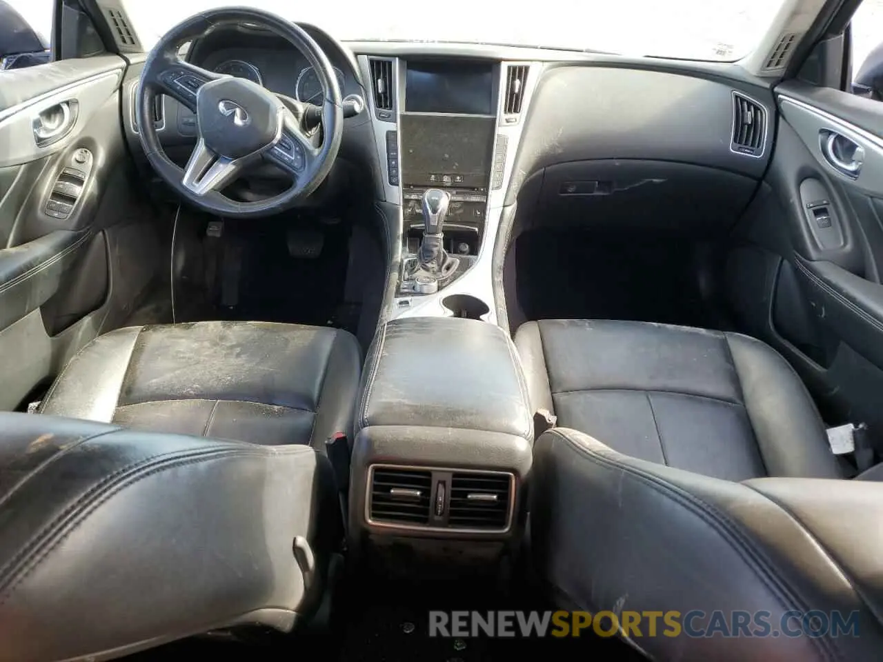 8 fotografías del automóvil dañado JN1EV7BR9MM753149 INFINITI Q50 2021