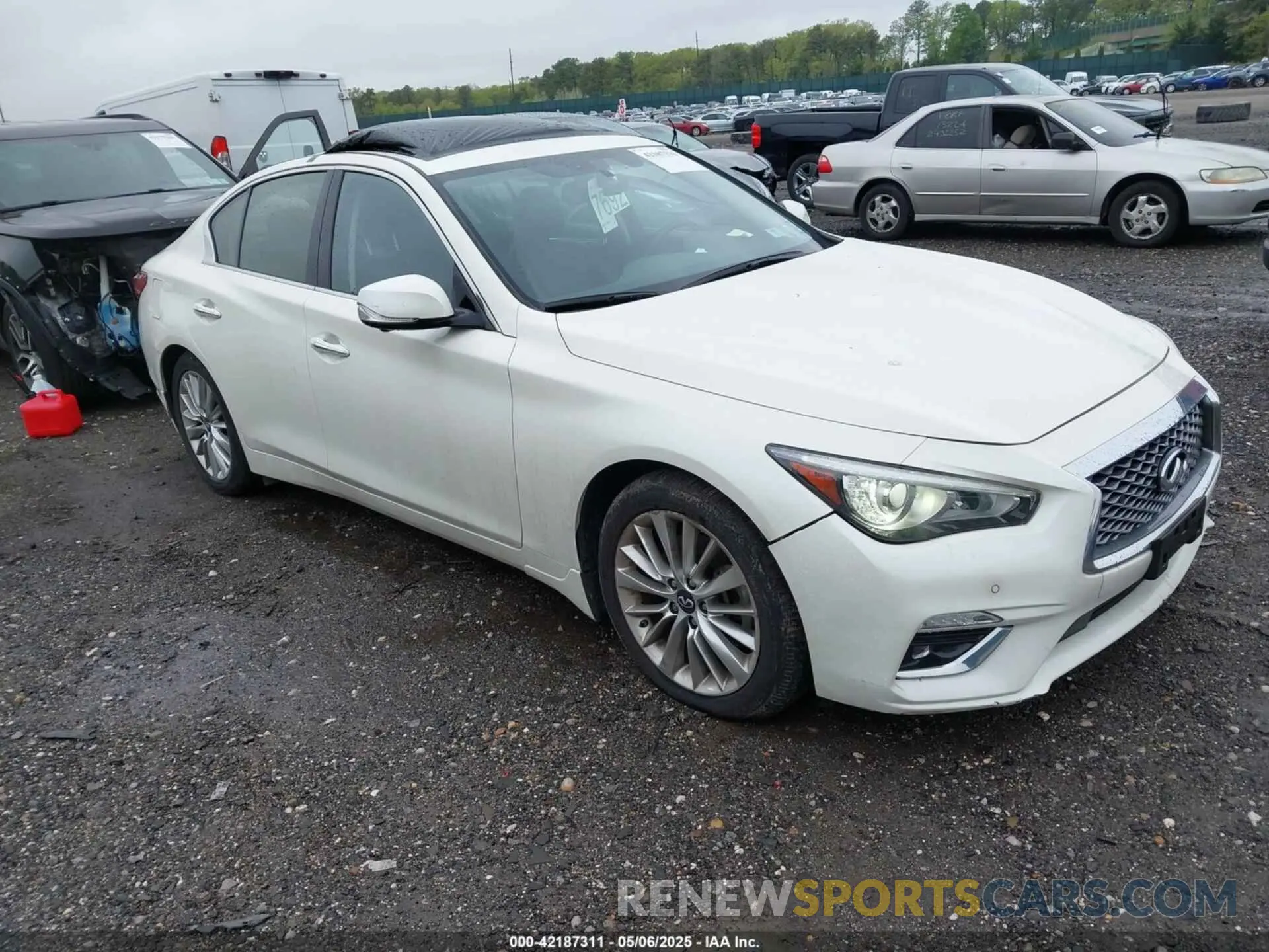1 fotografías del automóvil dañado JN1EV7BR9MM754382 INFINITI Q50 2021