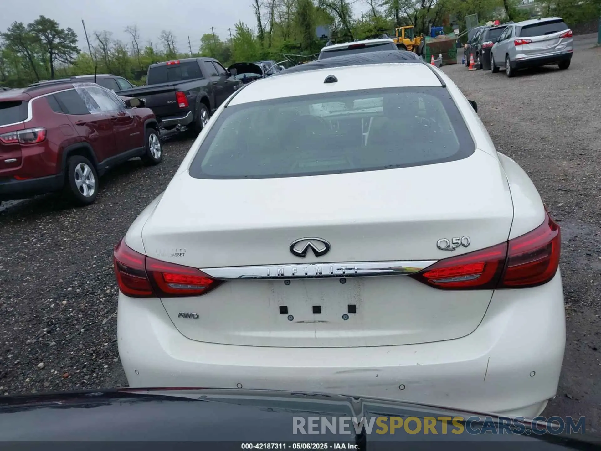 16 fotografías del automóvil dañado JN1EV7BR9MM754382 INFINITI Q50 2021