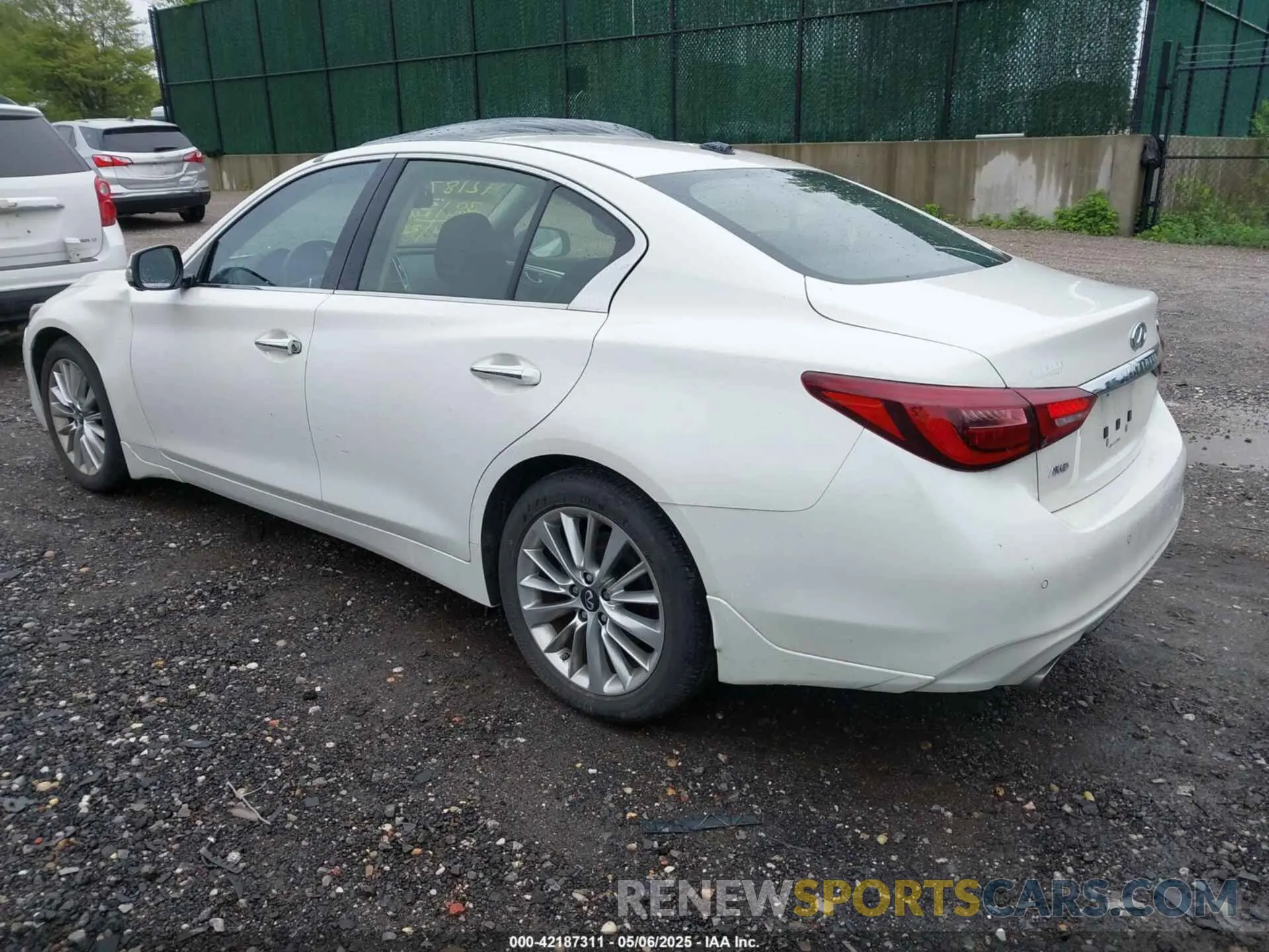 3 fotografías del automóvil dañado JN1EV7BR9MM754382 INFINITI Q50 2021