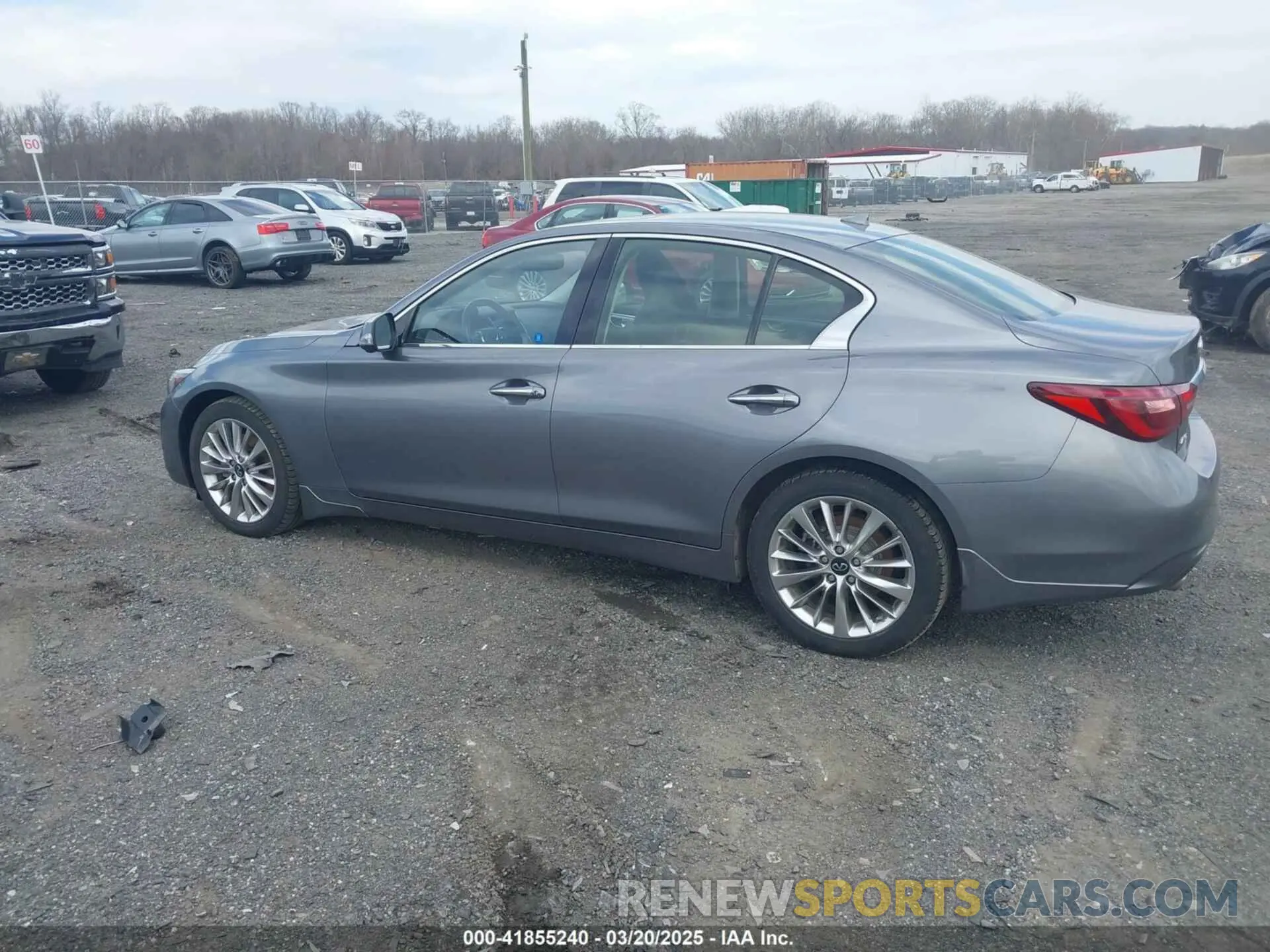 14 fotografías del automóvil dañado JN1EV7BRXMM751698 INFINITI Q50 2021