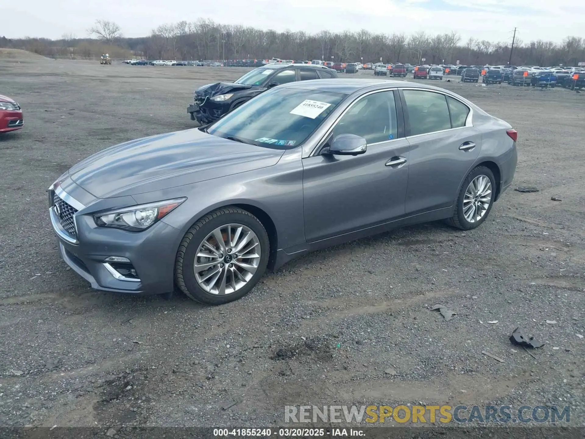 2 fotografías del automóvil dañado JN1EV7BRXMM751698 INFINITI Q50 2021