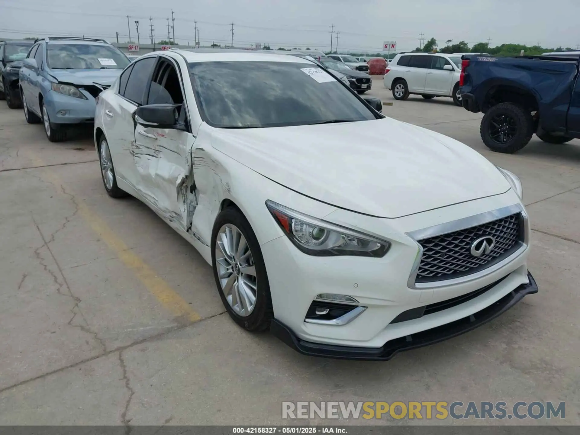 1 fotografías del automóvil dañado JN1EV7BRXMM752446 INFINITI Q50 2021