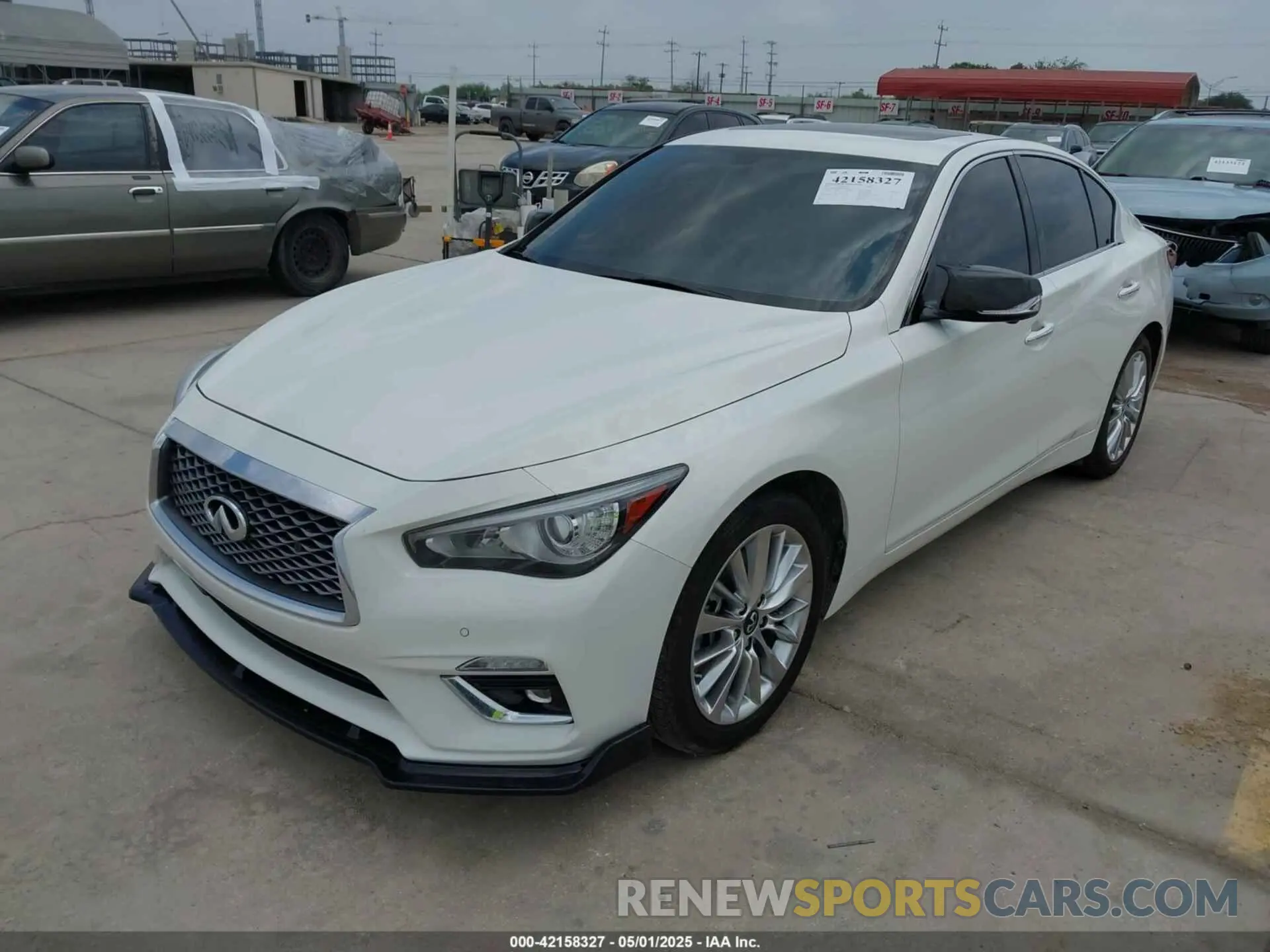 2 fotografías del automóvil dañado JN1EV7BRXMM752446 INFINITI Q50 2021