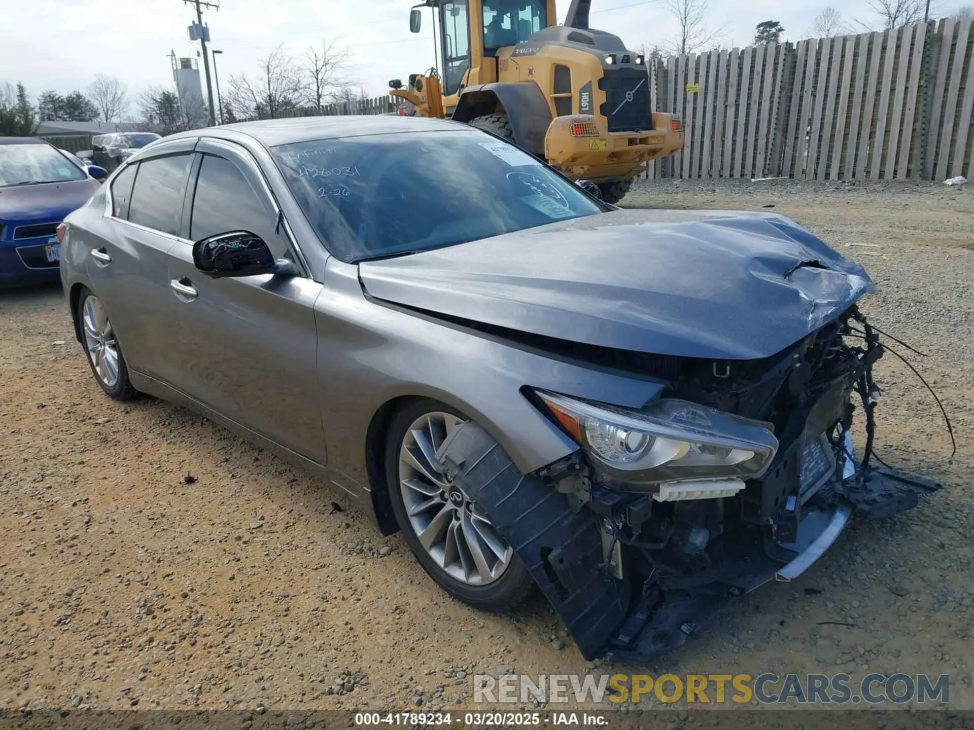 1 fotografías del automóvil dañado JN1EV7BRXMM755136 INFINITI Q50 2021