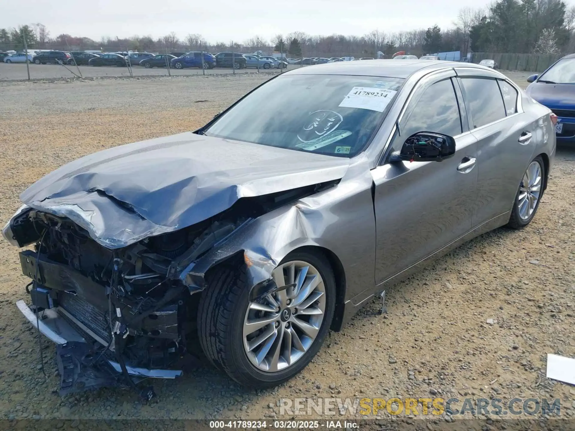 2 fotografías del automóvil dañado JN1EV7BRXMM755136 INFINITI Q50 2021