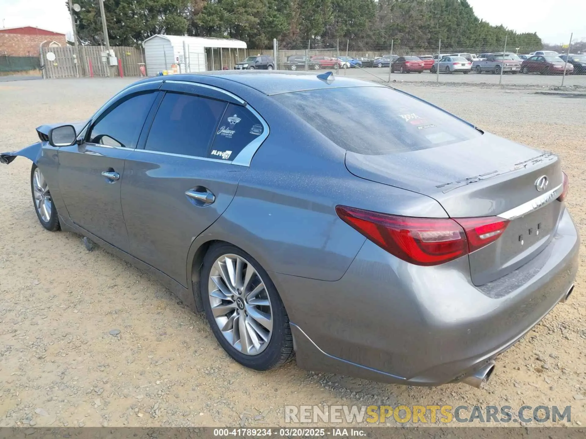 3 fotografías del automóvil dañado JN1EV7BRXMM755136 INFINITI Q50 2021