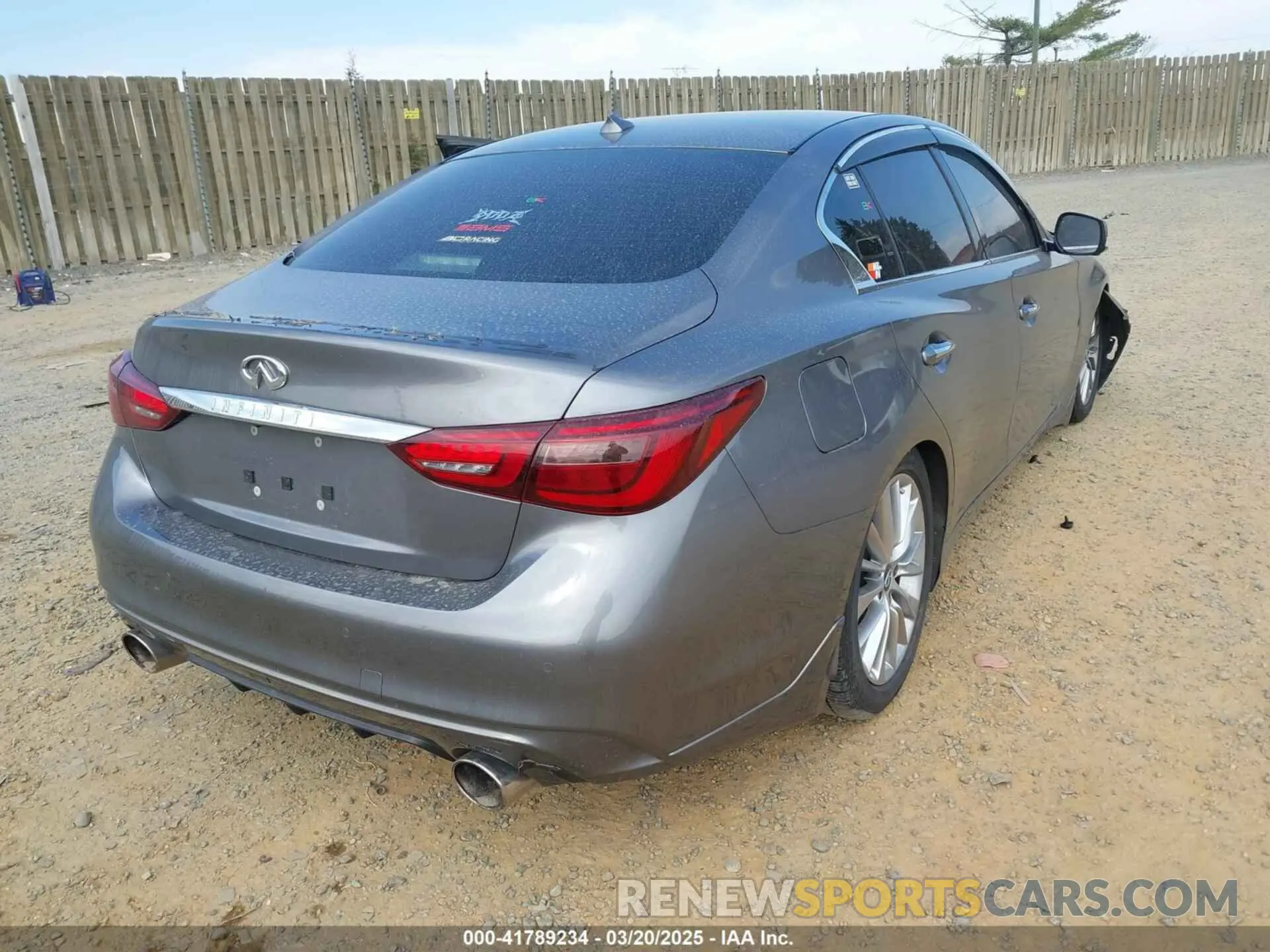 4 fotografías del automóvil dañado JN1EV7BRXMM755136 INFINITI Q50 2021