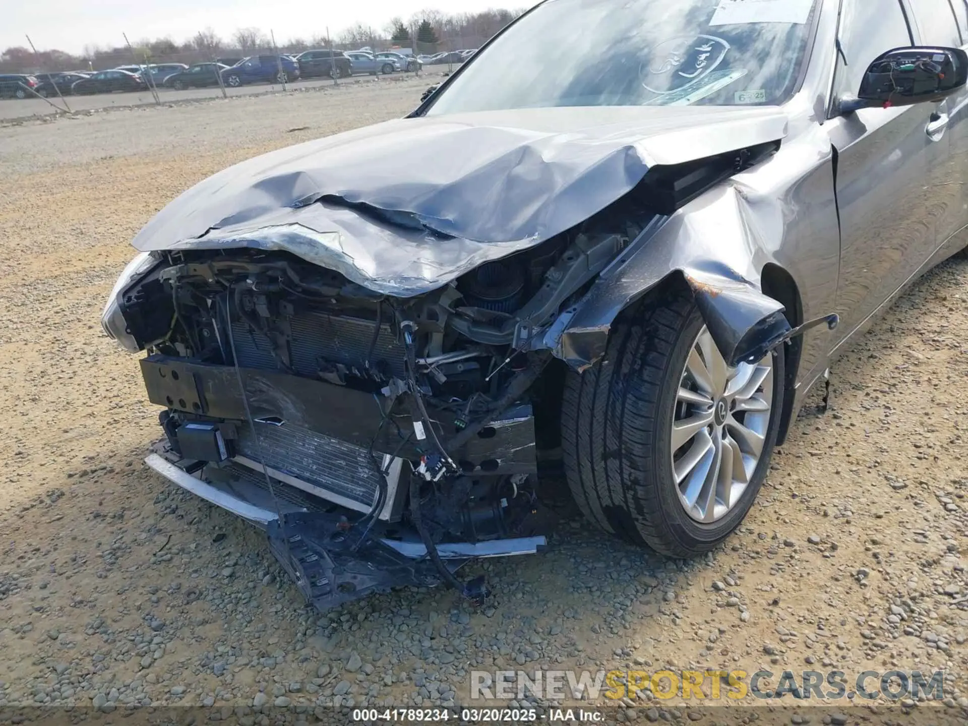 6 fotografías del automóvil dañado JN1EV7BRXMM755136 INFINITI Q50 2021