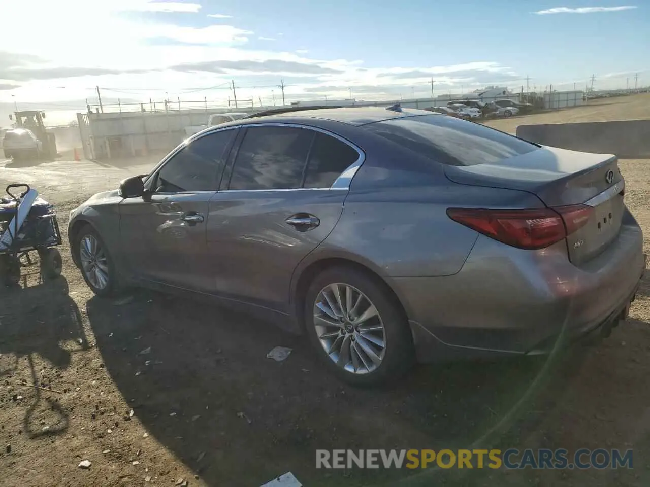2 fotografías del automóvil dañado JN1EV7BRXMM755380 INFINITI Q50 2021