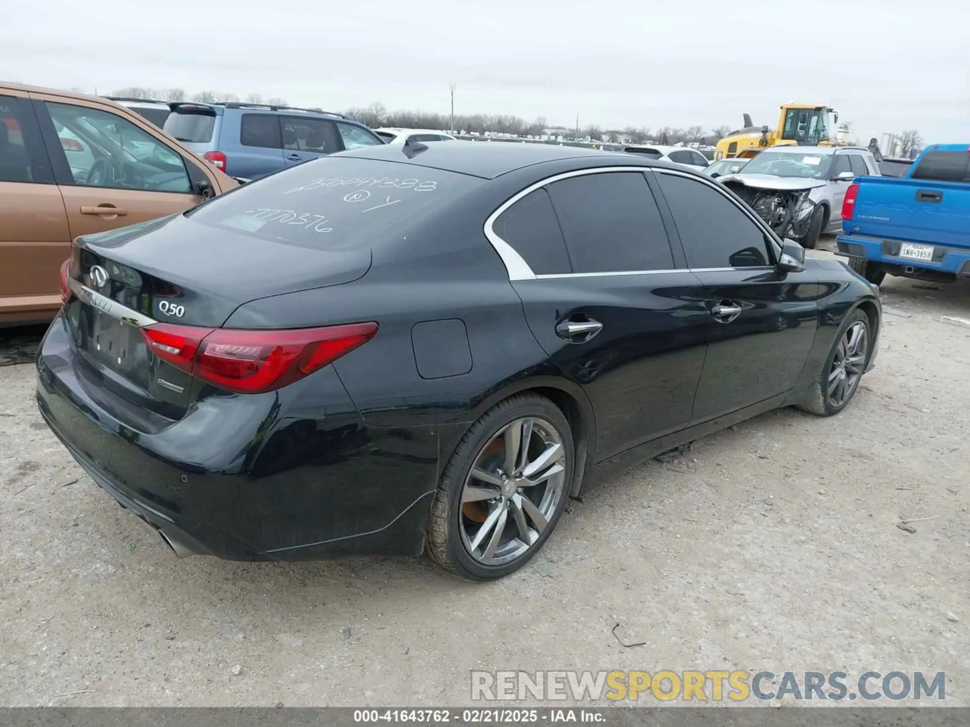 4 fotografías del automóvil dañado JN1EV7CP2MM706574 INFINITI Q50 2021