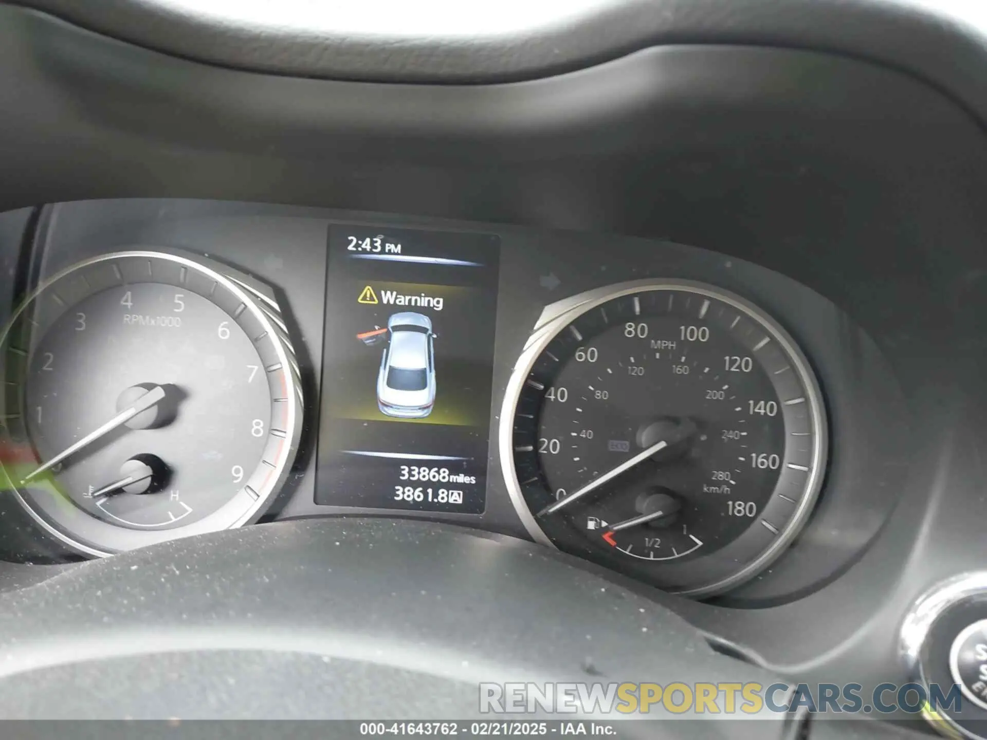 7 fotografías del automóvil dañado JN1EV7CP2MM706574 INFINITI Q50 2021