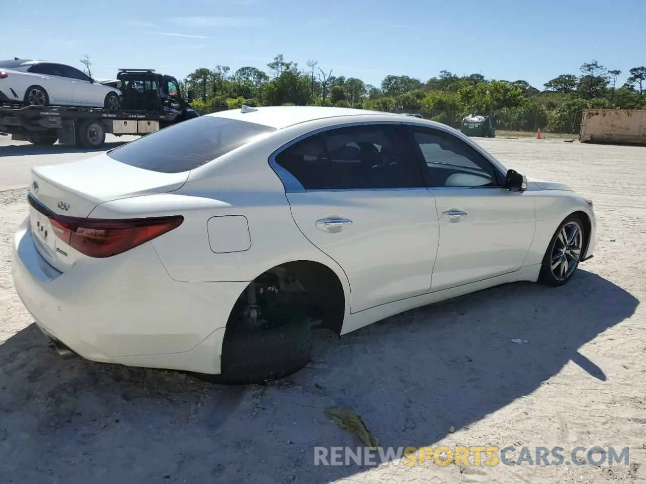 3 fotografías del automóvil dañado JN1EV7CP5MM705743 INFINITI Q50 2021