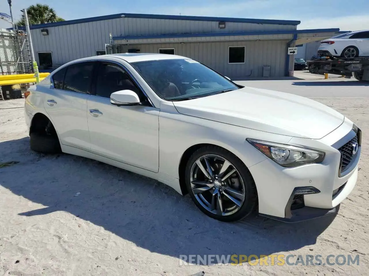 4 fotografías del automóvil dañado JN1EV7CP5MM705743 INFINITI Q50 2021