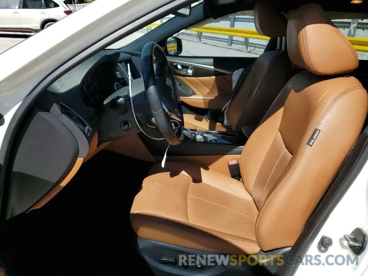 7 fotografías del automóvil dañado JN1EV7CP5MM705743 INFINITI Q50 2021