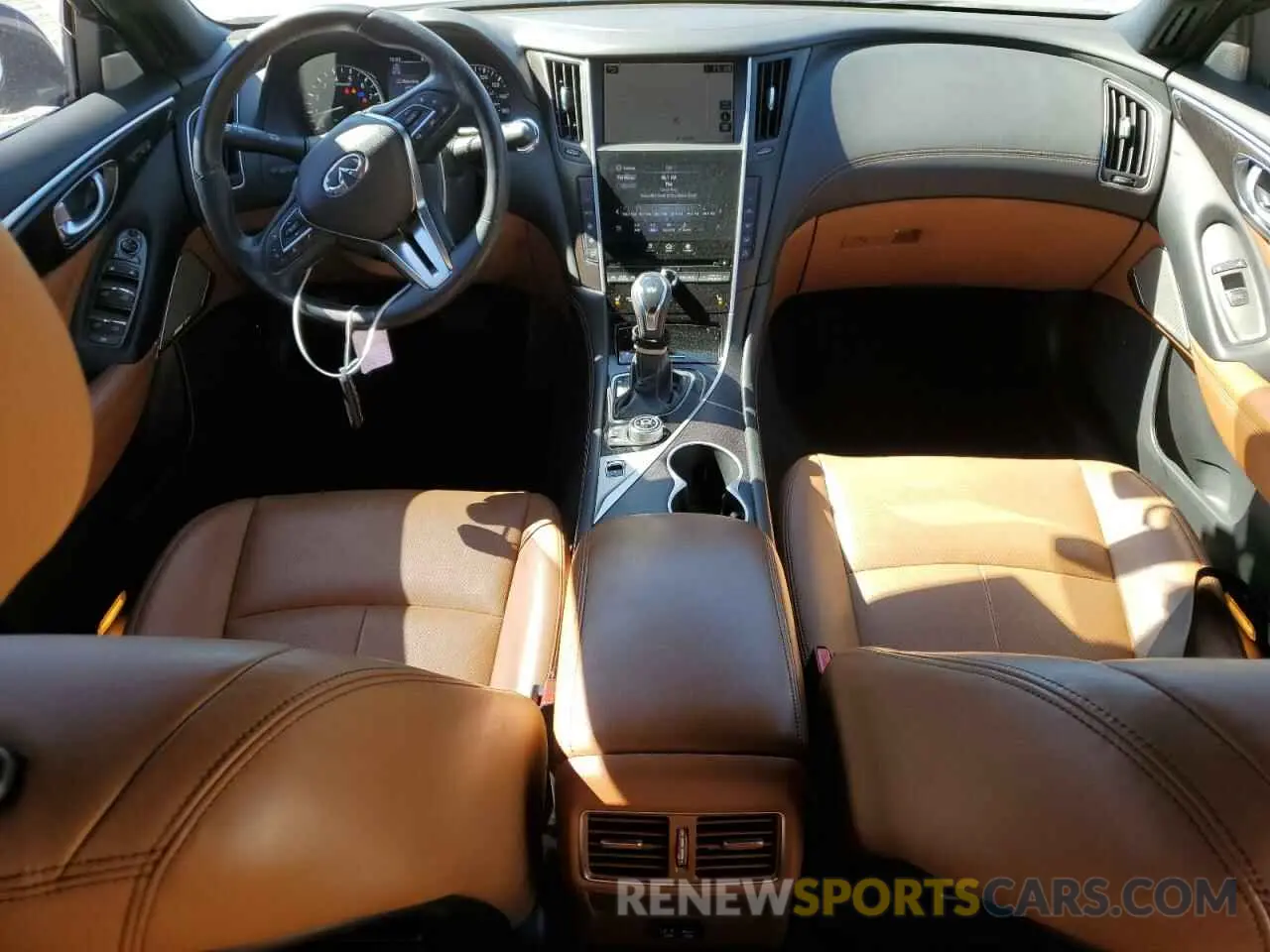 8 fotografías del automóvil dañado JN1EV7CP5MM705743 INFINITI Q50 2021