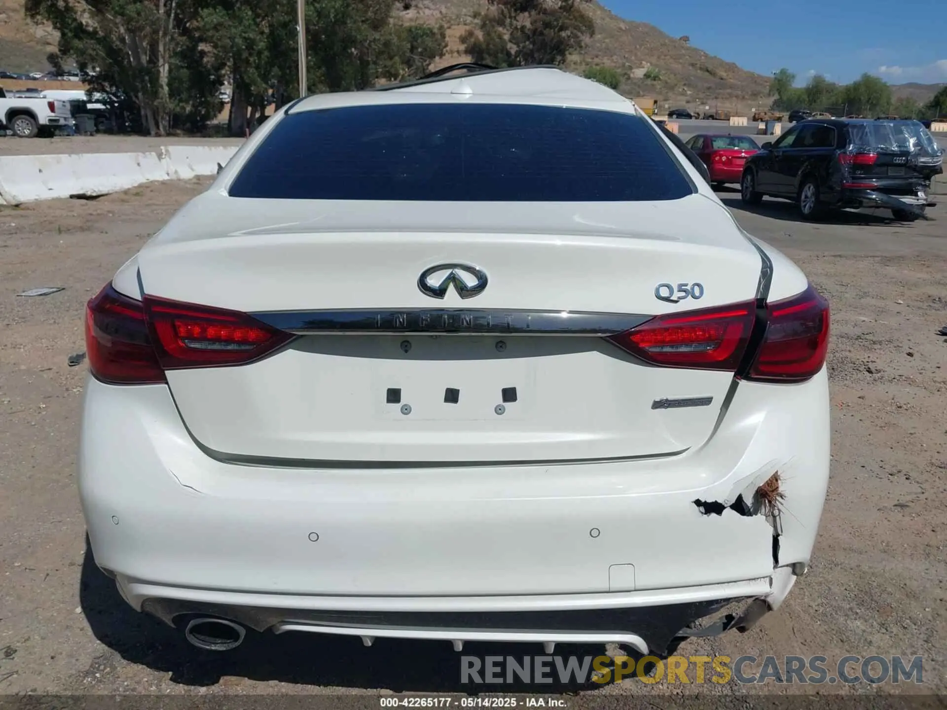 15 fotografías del automóvil dañado JN1EV7CPXMM706094 INFINITI Q50 2021