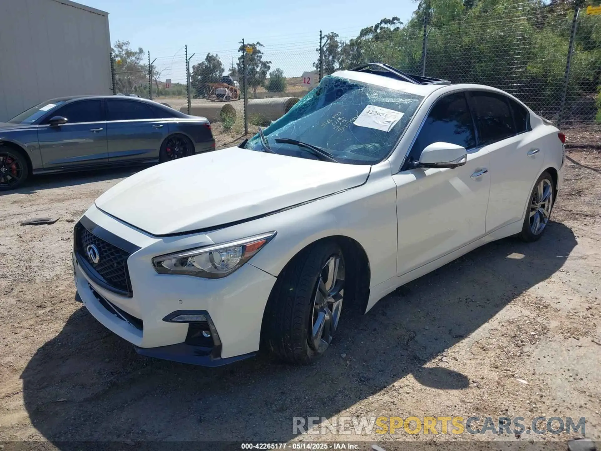 2 fotografías del automóvil dañado JN1EV7CPXMM706094 INFINITI Q50 2021