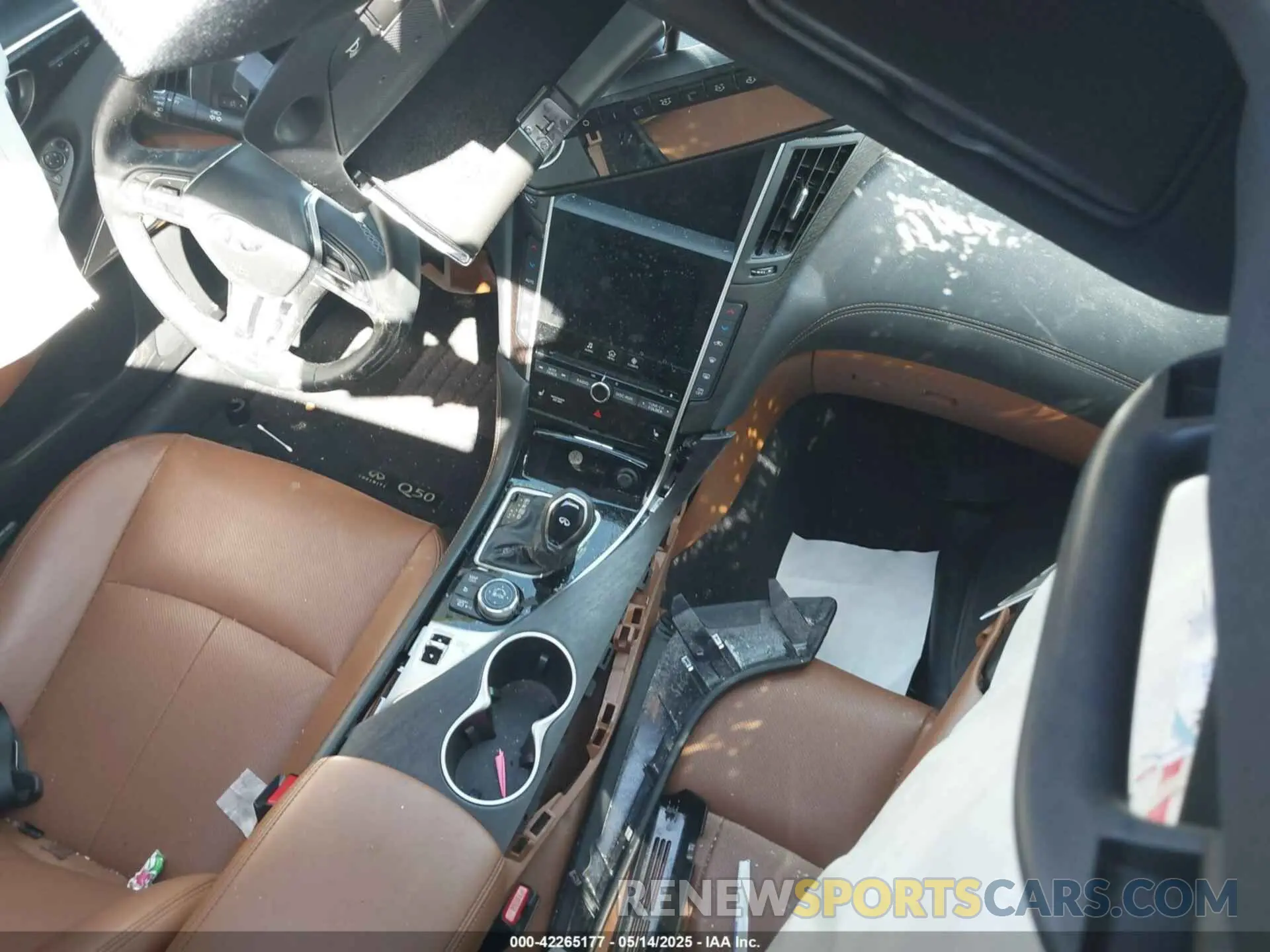 5 fotografías del automóvil dañado JN1EV7CPXMM706094 INFINITI Q50 2021