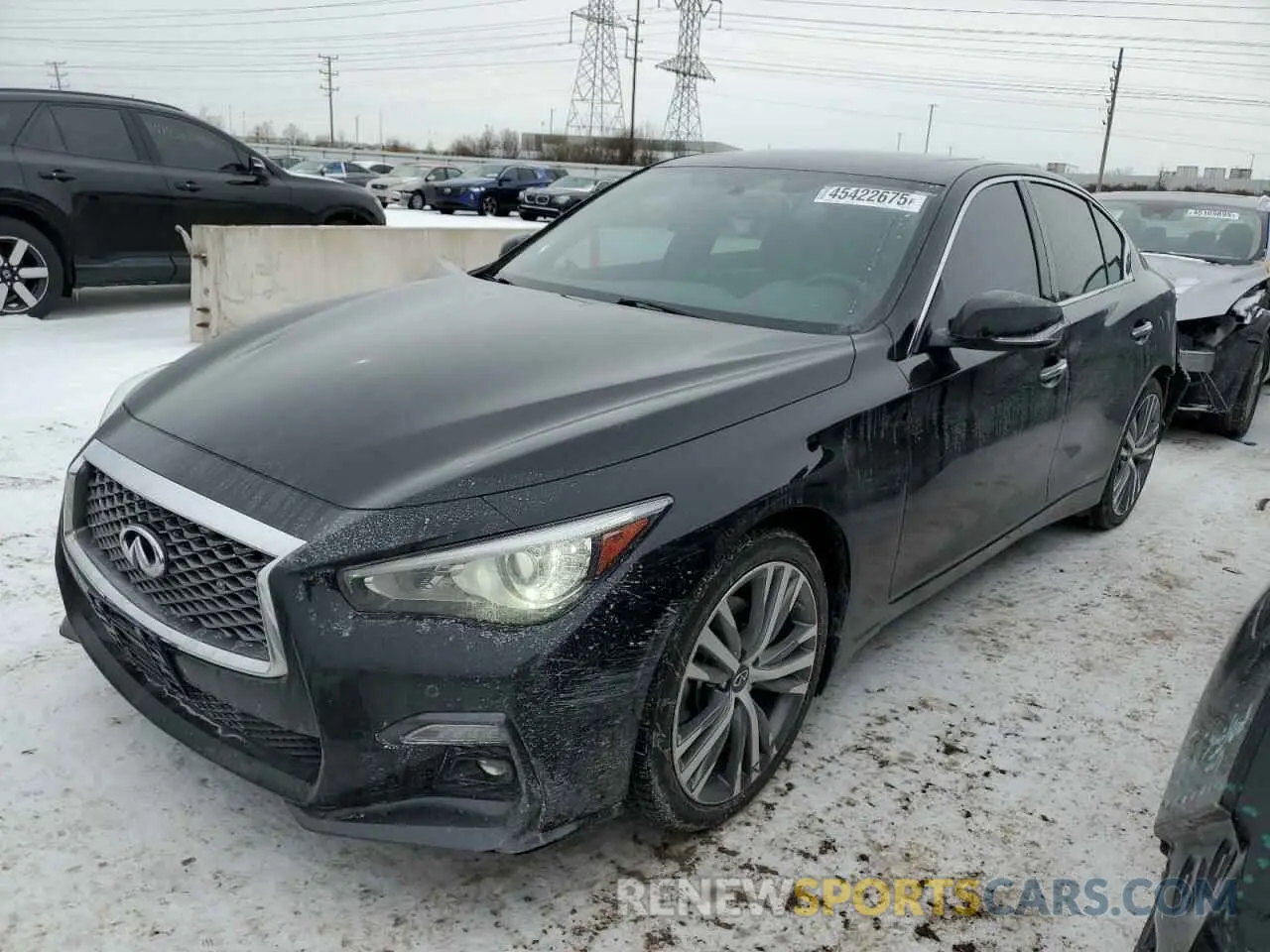 1 fotografías del automóvil dañado JN1EV7CR2MM751399 INFINITI Q50 2021