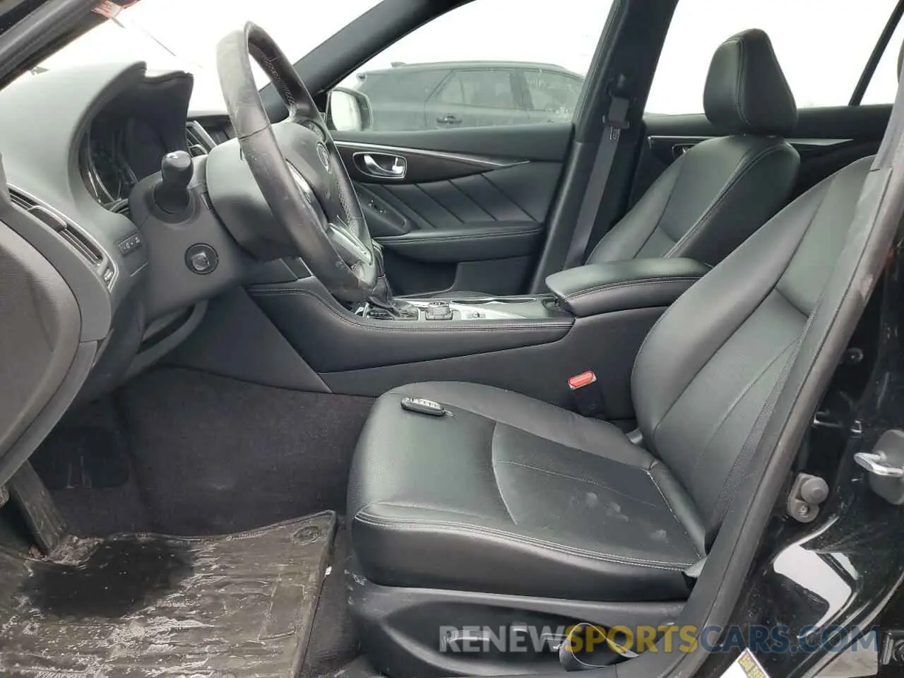 7 fotografías del automóvil dañado JN1EV7CR2MM751399 INFINITI Q50 2021