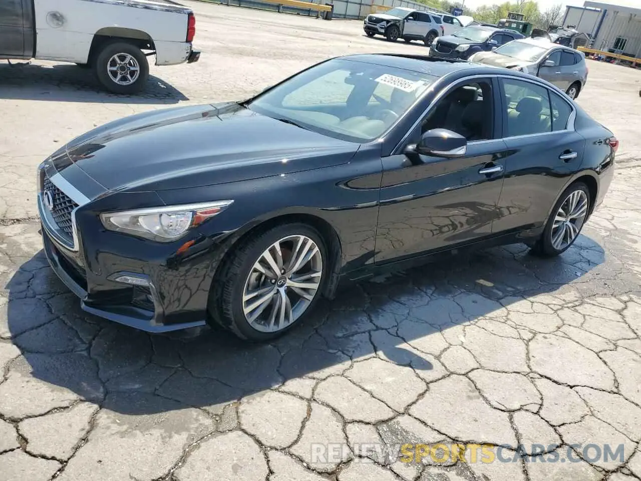 1 fotografías del automóvil dañado JN1EV7CR6MM752944 INFINITI Q50 2021