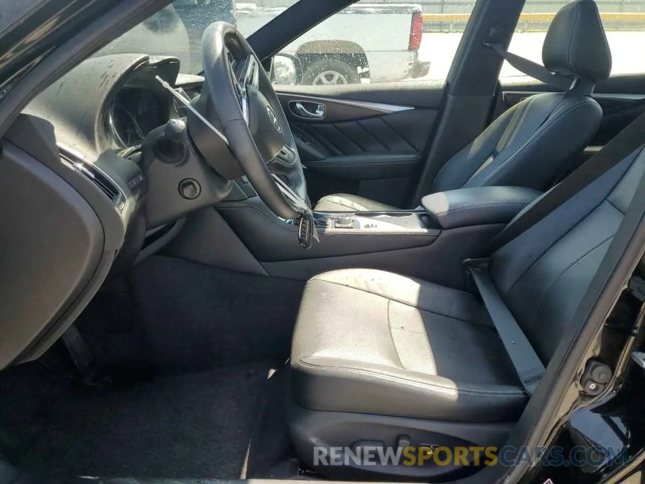 7 fotografías del automóvil dañado JN1EV7CR6MM752944 INFINITI Q50 2021