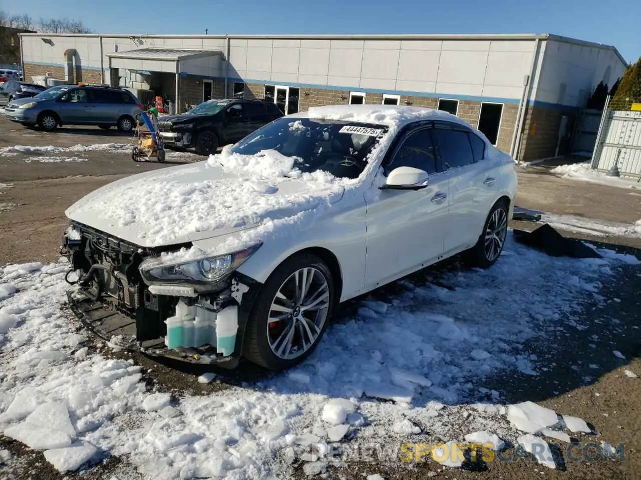 1 fotografías del automóvil dañado JN1EV7CR7MM751141 INFINITI Q50 2021