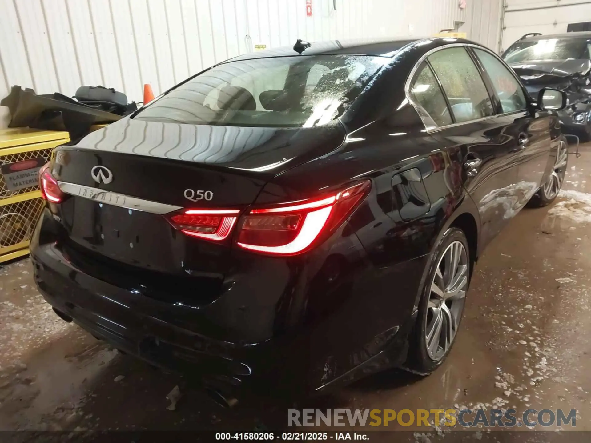 4 fotografías del automóvil dañado JN1EV7CR8MM751195 INFINITI Q50 2021