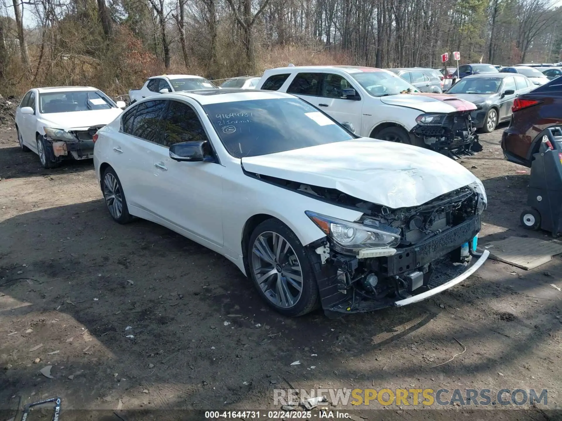 1 fotografías del automóvil dañado JN1EV7CRXMM750159 INFINITI Q50 2021