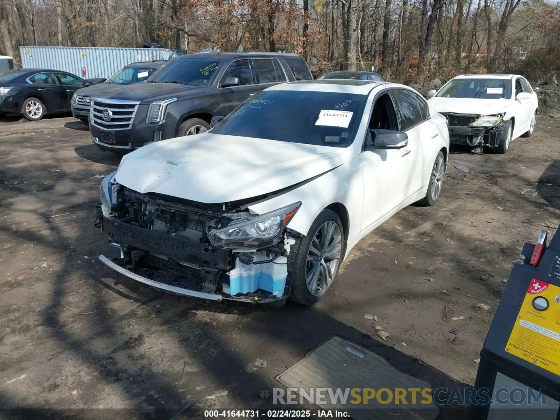 2 fotografías del automóvil dañado JN1EV7CRXMM750159 INFINITI Q50 2021