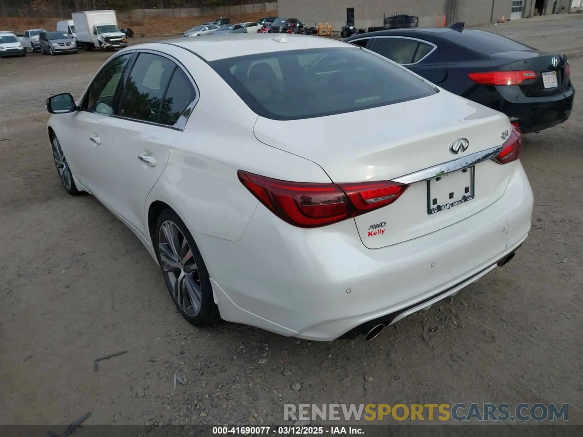 3 fotografías del automóvil dañado JN1EV7CRXMM751800 INFINITI Q50 2021