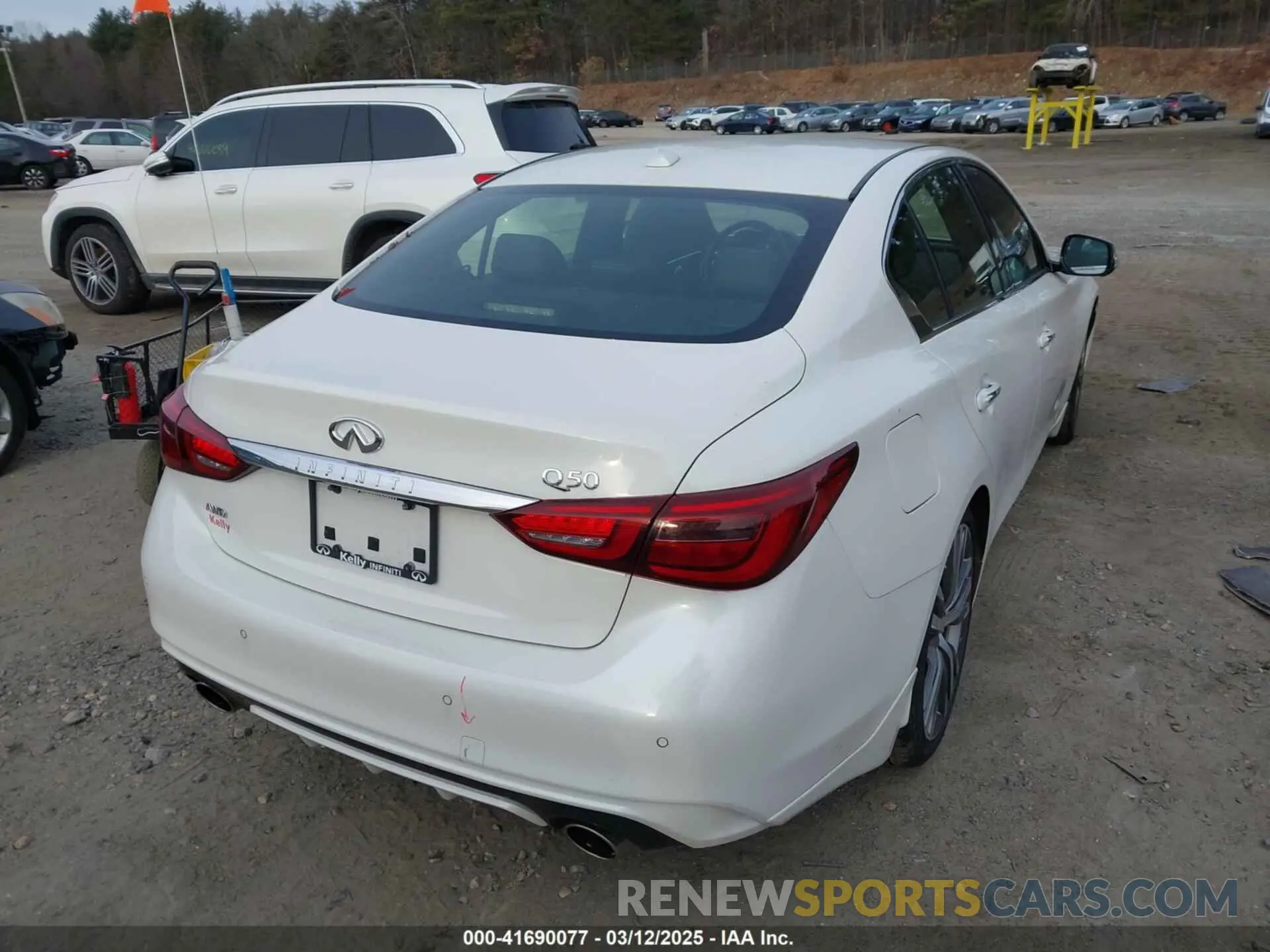 4 fotografías del automóvil dañado JN1EV7CRXMM751800 INFINITI Q50 2021